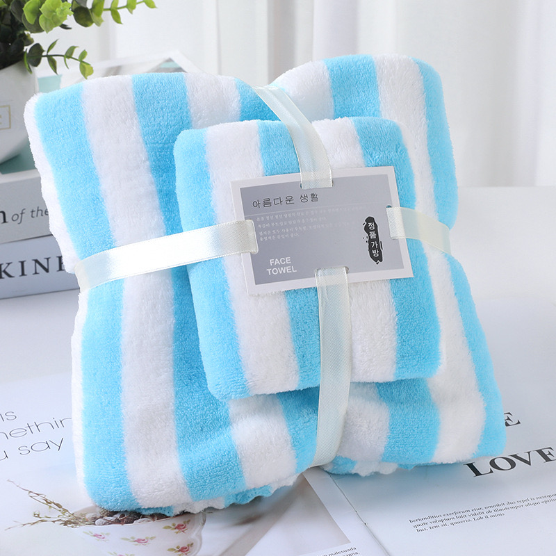 3-in-1 bath and face towel set