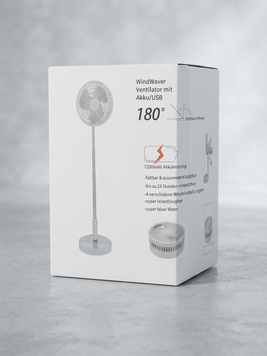 Telescopic Rechargeable and adjustable fan