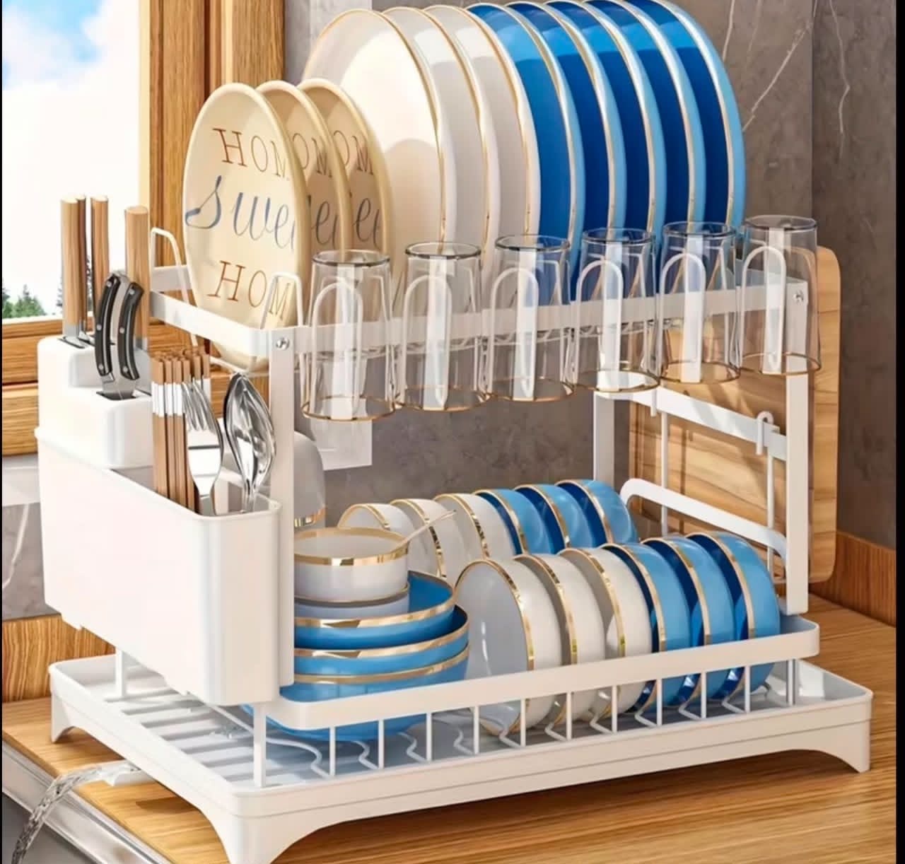 Multipurpose Dish Rack Black