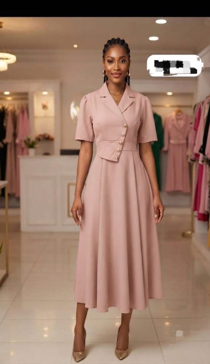 Midi shirt dress