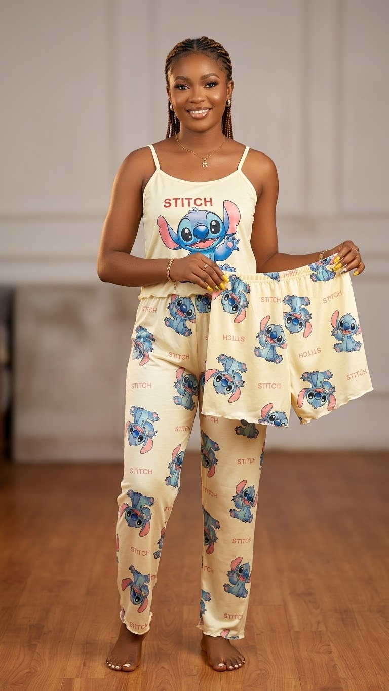 Lilo & Stitch 3-in-1 Relaxed Sleepwear Set