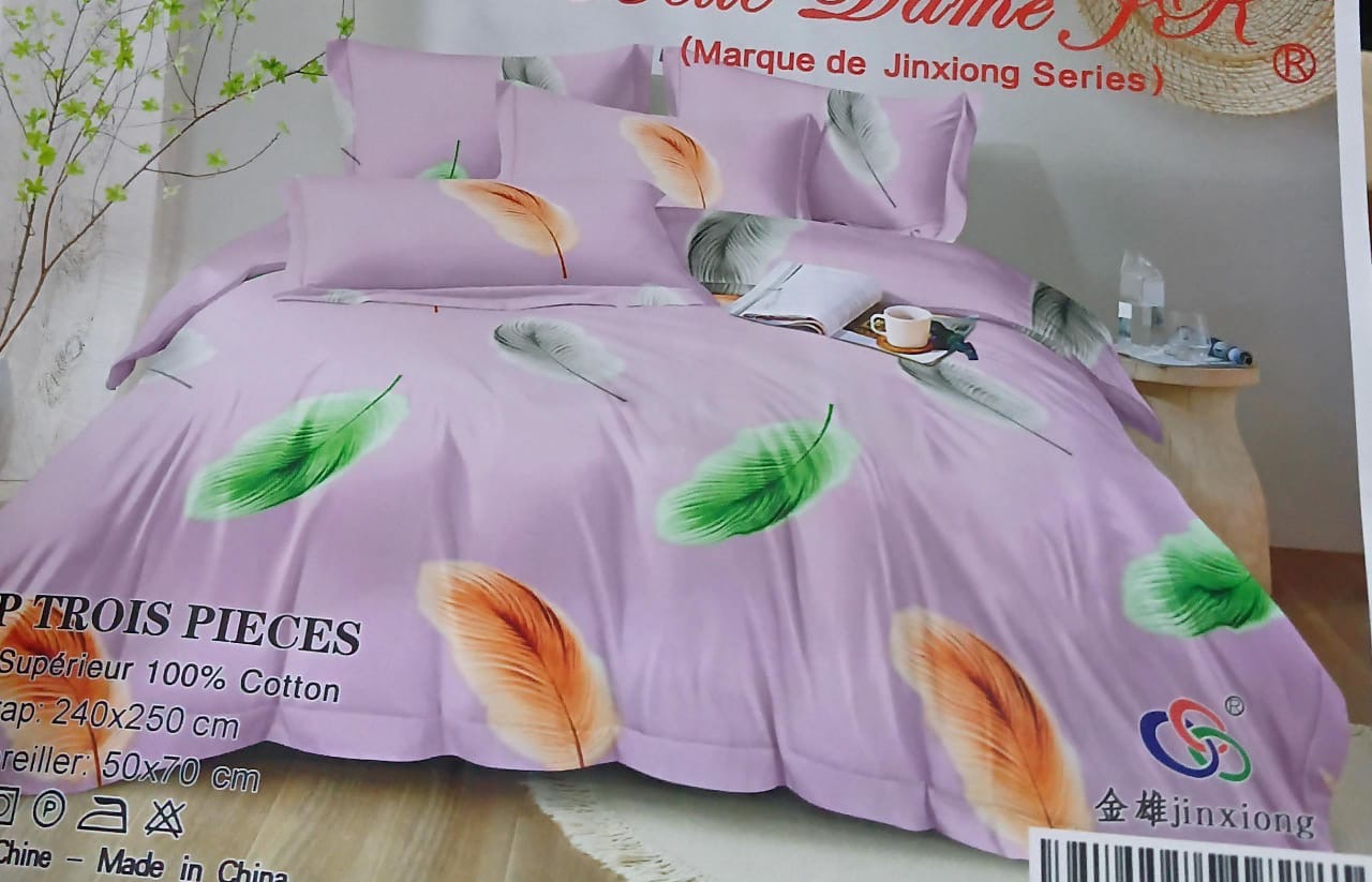 3-in-1 Double bedsheets 100% Cotton