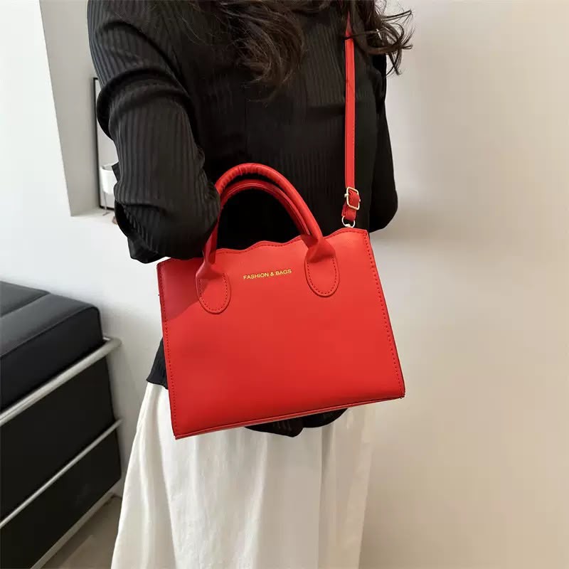 Scalloped Edge Structured Tote & Crossbody Bag